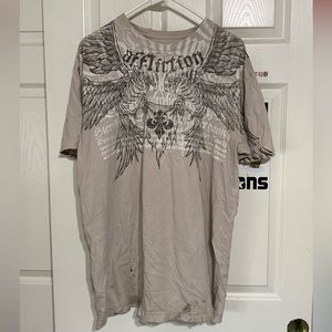 Affliction tee size XXL